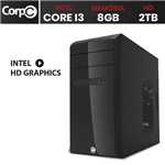 Assistência Técnica e Garantia do produto Computador Desktop CorpC Intel Core I3 8GB HD 2TB HDMI Full HD