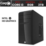 Assistência Técnica e Garantia do produto Computador Desktop CorpC Line Intel Core I3 8GB HD 3TB HDMI Áudio 5.1 Canais