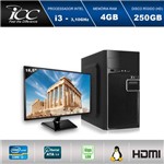 Assistência Técnica e Garantia do produto Computador Desktop Icc Iv2340s2m18 Intel Core I3 3.10 Ghz 4gb HD 250gb Hdmi Full HD Monitor Led 18"5