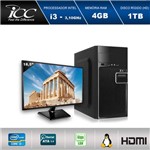 Assistência Técnica e Garantia do produto Computador Desktop Icc Iv2342sm18 Intel Core I3 3.10 Ghz 4gb HD 1tb Hdmi Full HD Monitor Led 18,5"
