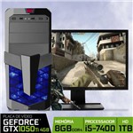 Assistência Técnica e Garantia do produto Computador Gamer Intel Core I5 7400 8gb 1tb Geforce Gtx 1050 Ti 4gb Monitor Led 21,5 Fullhd Easypc