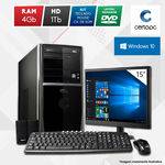 Assistência Técnica e Garantia do produto Computador + Monitor 15” Intel Dual Core 2.41GHz 4GB HD 1TB DVD Windows 10 PRO Certo PC Fit 1103