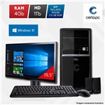 Assistência Técnica e Garantia do produto Computador + Monitor 19” Intel Dual Core 2.41GHz 4GB HD 1TB Windows 10 SL Certo PC Fit 104