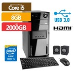 Assistência Técnica e Garantia do produto Computador Premium Business Intel Core I5 8gb 2tb Hdmi Usb 3.0 + Kit (mou,tec,caixa)