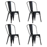 Assistência Técnica e Garantia do produto Conjunto 04 Cadeiras Iron Tolix - Preta