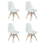 Assistência Técnica e Garantia do produto Conjunto 4 Cadeiras Eames Botonê Estofada Branco