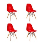 Assistência Técnica e Garantia do produto Conjunto 4 Cadeiras Eames Eiffel - Vermelho