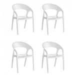Assistência Técnica e Garantia do produto Conjunto 4 Cadeiras Glass Plus UZ Branco
