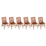 Assistência Técnica e Garantia do produto Conjunto 6 Cadeiras Madri Madeira de Demolição Natural - Móveis Brasil