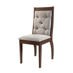 Assistência Técnica e Garantia do produto Conjunto 2 Cadeiras Ágata 100% Mdf Rufato - Veludo Creme - Café
