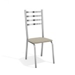 Assistência Técnica e Garantia do produto Conjunto 2 Cadeiras Alemanha Crome Kappesberg Cromado/Linho Marrom
