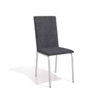 Assistência Técnica e Garantia do produto Conjunto 2 Cadeiras Amsterdã Crome Kappesberg Cromado/Preto Linho Cinza