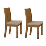 Assistência Técnica e Garantia do produto Conjunto 2 Cadeiras Florença Móveis Lopas Rovere/naturale Creme