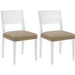 Assistência Técnica e Garantia do produto Conjunto 2 Cadeiras Gardênia – Tremarin - Branco / Bege