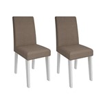 Assistência Técnica e Garantia do produto Conjunto 2 Cadeiras Suede Milena Cimol Branco/Pluma