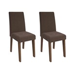 Assistência Técnica e Garantia do produto Conjunto 2 Cadeiras Suede Milena Cimol Savana/Chocolate