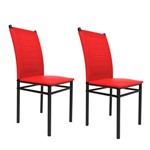 Assistência Técnica e Garantia do produto Conjunto 2 Cadeiras Tókio Art Panta Preto/Vermelho