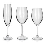 Assistência Técnica e Garantia do produto Conjunto com 18 Taças de Cristal Bohemia Champagne Água e Vinho 35018