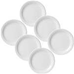 Assistência Técnica e Garantia do produto Conjunto com 6 Pratos de Sobremesa 18cm - Mail Order Branco - Oxford