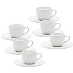 Assistência Técnica e Garantia do produto Conjunto com 6 Xícaras de Cafezinho 75ml com Pires - Mail Order Coup White - Oxford