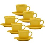 Assistência Técnica e Garantia do produto Conjunto com 6 Xícaras de Chá 200ml com Pires - Mail Order Yellow - Oxford Daily