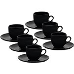 Assistência Técnica e Garantia do produto Conjunto com 6 Xícaras de Chá com Pires - Mail Order Coup Black - Oxford