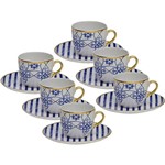Assistência Técnica e Garantia do produto Conjunto com 6 Xícaras de Chá com Pires - Mail Order Coup Lusitana - Oxford