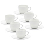 Assistência Técnica e Garantia do produto Conjunto com 6 Xícaras de Chá com Pires - Mail Order Coup White - Oxford