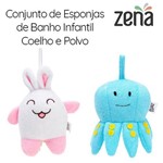 Assistência Técnica e Garantia do produto Conjunto com 2 Esponjas de Banho Infantil | Coelho e Polvo | Zena