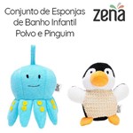 Assistência Técnica e Garantia do produto Conjunto com 2 Esponjas de Banho Infantil | Polvo e Pinguim | Zena
