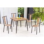 Assistência Técnica e Garantia do produto Conjunto com Mesa Quadrada e 4 Cadeiras Calcário Modecor Café/Demolição