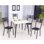 Assistência Técnica e Garantia do produto Conjunto com Mesa Quadrada e 4 Cadeiras Íris Modecor Preto/Café/Branco