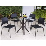 Assistência Técnica e Garantia do produto Conjunto com Mesa Redonda e 4 Cadeiras Anis Modecor Preto/Café