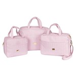 Assistência Técnica e Garantia do produto Conjunto de Bolsas Maternidade Elegance Rosa 3 Peças