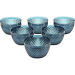 Assistência Técnica e Garantia do produto Conjunto de Bowls em Acrílico de 600ml Capri 6 Peças Azul Escuro - La Cuisine