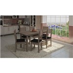 Assistência Técnica e Garantia do produto Conjunto de Mesa 1,50 com 6 Cadeiras Dubai Nogal Preto Courino