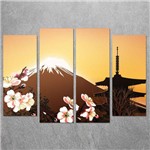 Assistência Técnica e Garantia do produto Conjunto de Quadros Decorativo Paisagem Japonesa 0,70 X 1,00 M