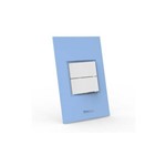 Assistência Técnica e Garantia do produto Conjunto Interruptor Duplo (Simples + Paralelo) - Beleze Azul Pastel Enerbras
