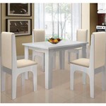 Assistência Técnica e Garantia do produto Conjunto Mesa com 4 Cadeiras - Miami - Dobuê - Branco / Bege