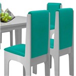 Assistência Técnica e Garantia do produto Conjunto Mesa com 6 Cadeiras - Miami - Dobuê - Branco / Turquesa