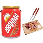 Assistência Técnica e Garantia do produto Conjunto para Churras Cooler Térmico Skol 24 Latas 1 Tabua Bambo com Garfo e Faca para Churrasco