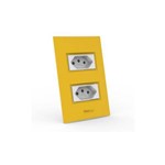 Assistência Técnica e Garantia do produto Conjunto Tomada Dupla 10A - Beleze Amarelo Girassol
