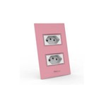 Assistência Técnica e Garantia do produto Conjunto Tomada Dupla 10A - Beleze Rosa Pastel Enerbras