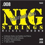 Assistência Técnica e Garantia do produto Cordas para Guitarra Elétrica 008" - 038" Tradicional - Nig Strings