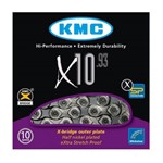 Assistência Técnica e Garantia do produto Corrente Kmc X10 Silver / Prata 116 Elos - 10v