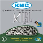 Assistência Técnica e Garantia do produto Corrente Kmc X11sl Silver / Prata 116 Elos - Vazada - 11v