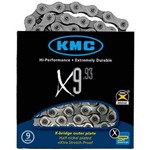 Assistência Técnica e Garantia do produto Corrente Kmc X9 Silver / Prata 116 Elos - 9v
