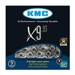 Assistência Técnica e Garantia do produto Corrente Kmc X9 Silver Prata 116l 9v Shimano Sram Mtb Speed
