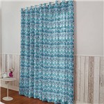 Assistência Técnica e Garantia do produto Cortina Londres Estampada 230x280cm Malay Azul - Santista