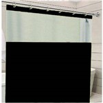 Assistência Técnica e Garantia do produto Cortina para Box Banheiro com Visor 1,38 X 1,98 Preto